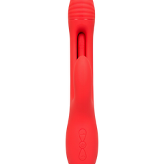 Vibrador Intense Motion con estimulador móvil de punto G y vibración fuerte en el clítoris, diseño potente Glow & Vibe.