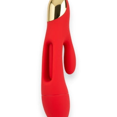 Vibrador Intense Motion con estimulador móvil de punto G y vibración fuerte en el clítoris, diseño potente Glow & Vibe.
