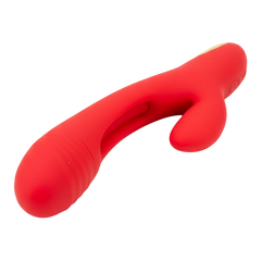 Vibrador Intense Motion con estimulador móvil de punto G y vibración fuerte en el clítoris, diseño potente Glow & Vibe.