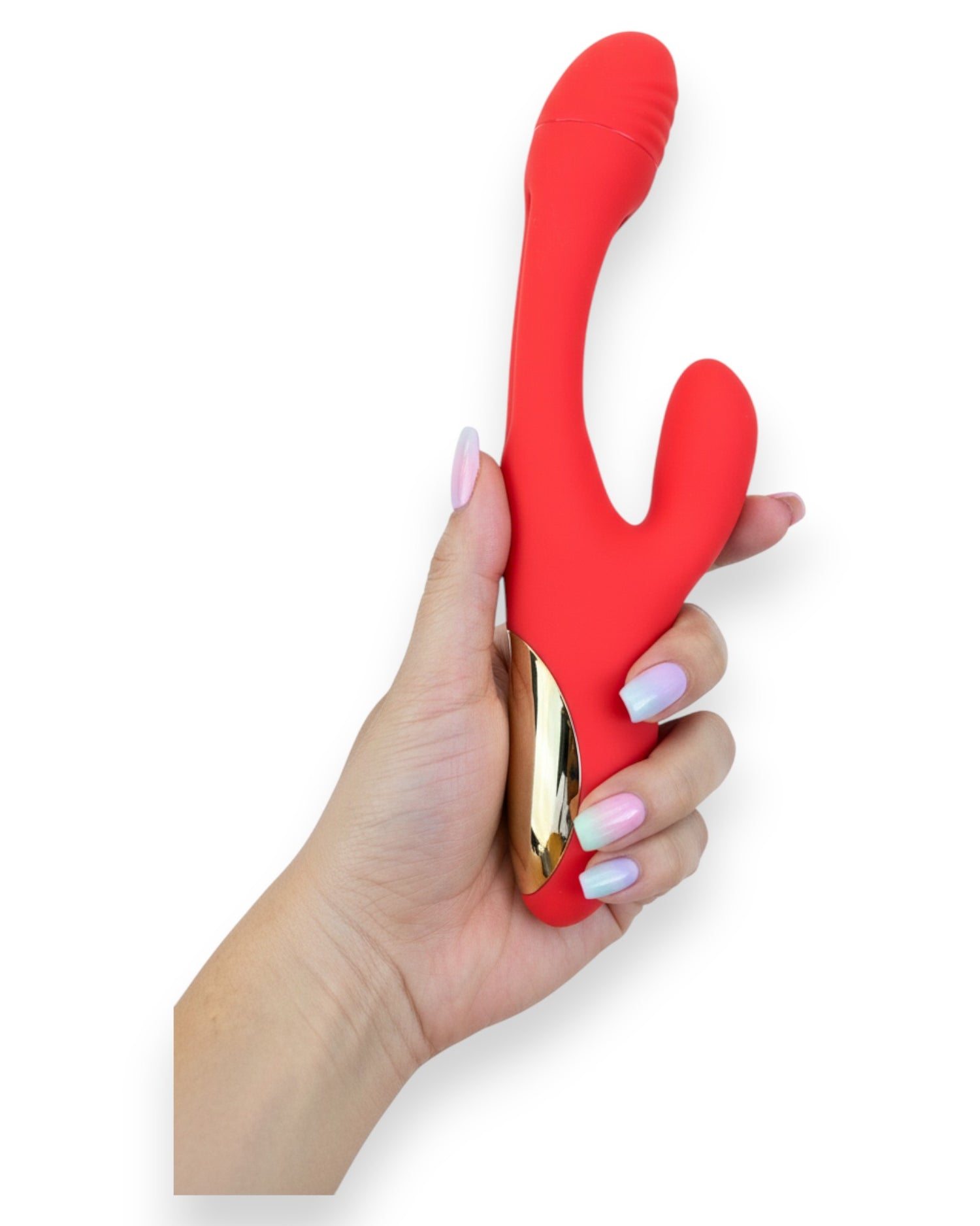 Vibrador Intense Motion con estimulador móvil de punto G y vibración fuerte en el clítoris, diseño potente Glow & Vibe.