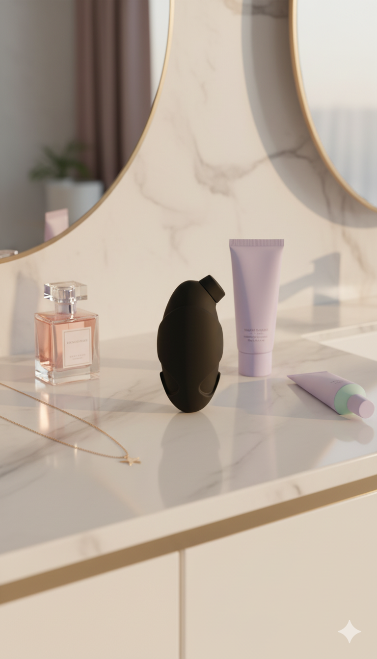 Estimulador Penguin con 7 funciones de succión para clítoris, diseño tierno y elegante Glow & Vibe.