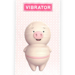 Estimulador Piggie Licks con lengua vibrante de 6 velocidades para clítoris y pezones, diseño rosa coqueto Glow & Vibe.