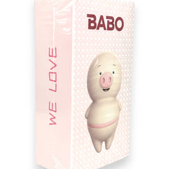 Estimulador Piggie Licks con lengua vibrante de 6 velocidades para clítoris y pezones, diseño rosa coqueto Glow & Vibe.