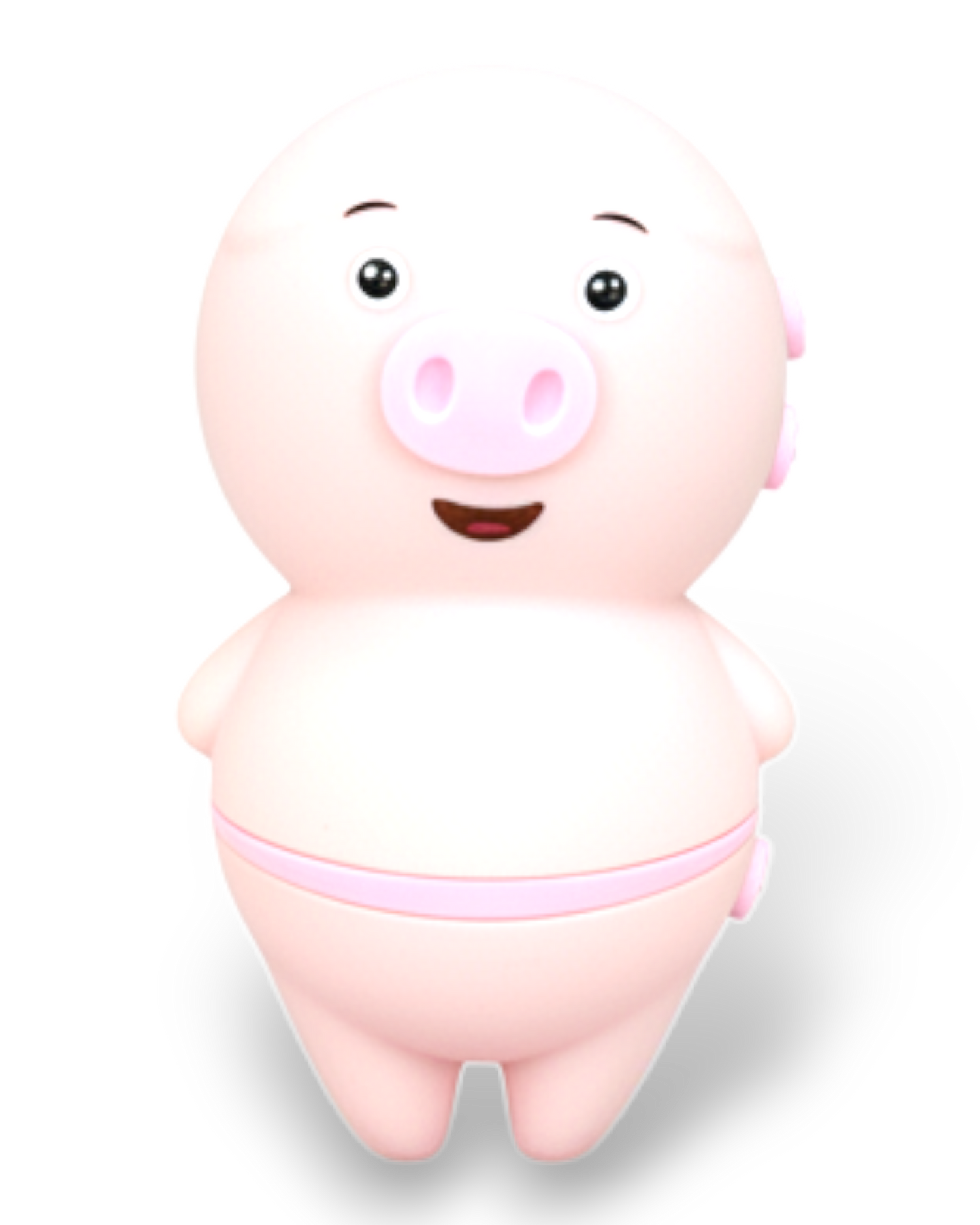 Estimulador Piggie Licks con lengua vibrante de 6 velocidades para clítoris y pezones, diseño rosa coqueto Glow & Vibe.