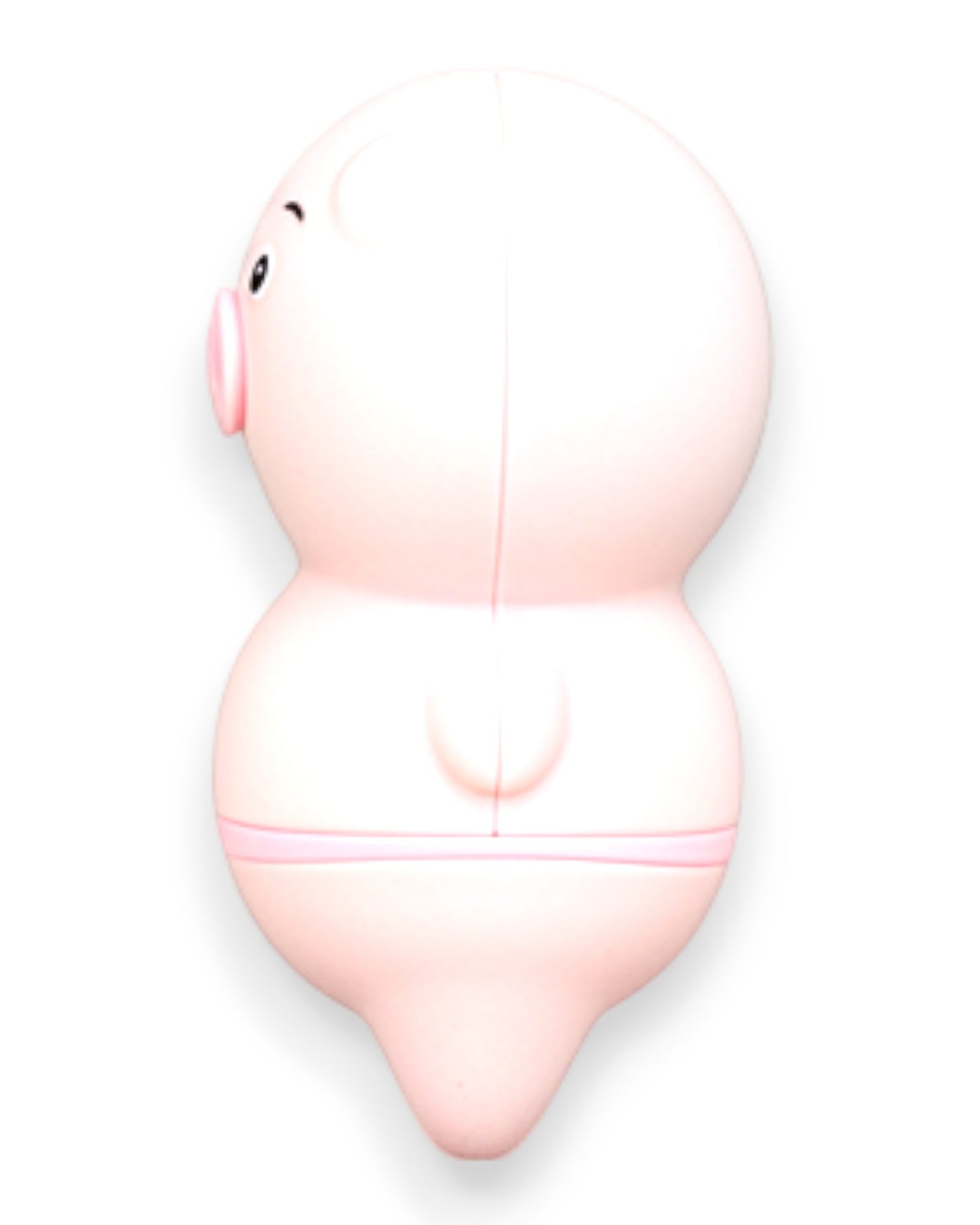Estimulador Piggie Licks con lengua vibrante de 6 velocidades para clítoris y pezones, diseño rosa coqueto Glow & Vibe.