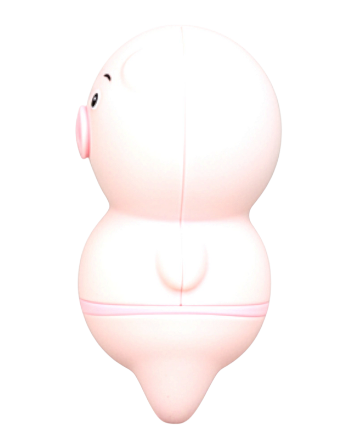 Estimulador Piggie Licks con lengua vibrante de 6 velocidades para clítoris y pezones, diseño rosa coqueto Glow & Vibe.