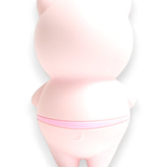 Estimulador Piggie Licks con lengua vibrante de 6 velocidades para clítoris y pezones, diseño rosa coqueto Glow & Vibe.