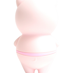 Estimulador Piggie Licks con lengua vibrante de 6 velocidades para clítoris y pezones, diseño rosa coqueto Glow & Vibe.
