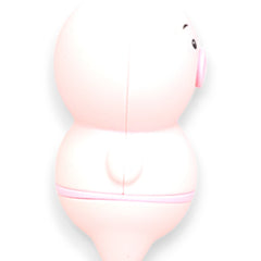 Estimulador Piggie Licks con lengua vibrante de 6 velocidades para clítoris y pezones, diseño rosa coqueto Glow & Vibe.