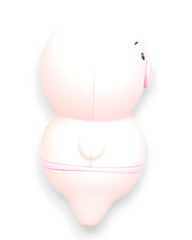 Estimulador Piggie Licks con lengua vibrante de 6 velocidades para clítoris y pezones, diseño rosa coqueto Glow & Vibe.