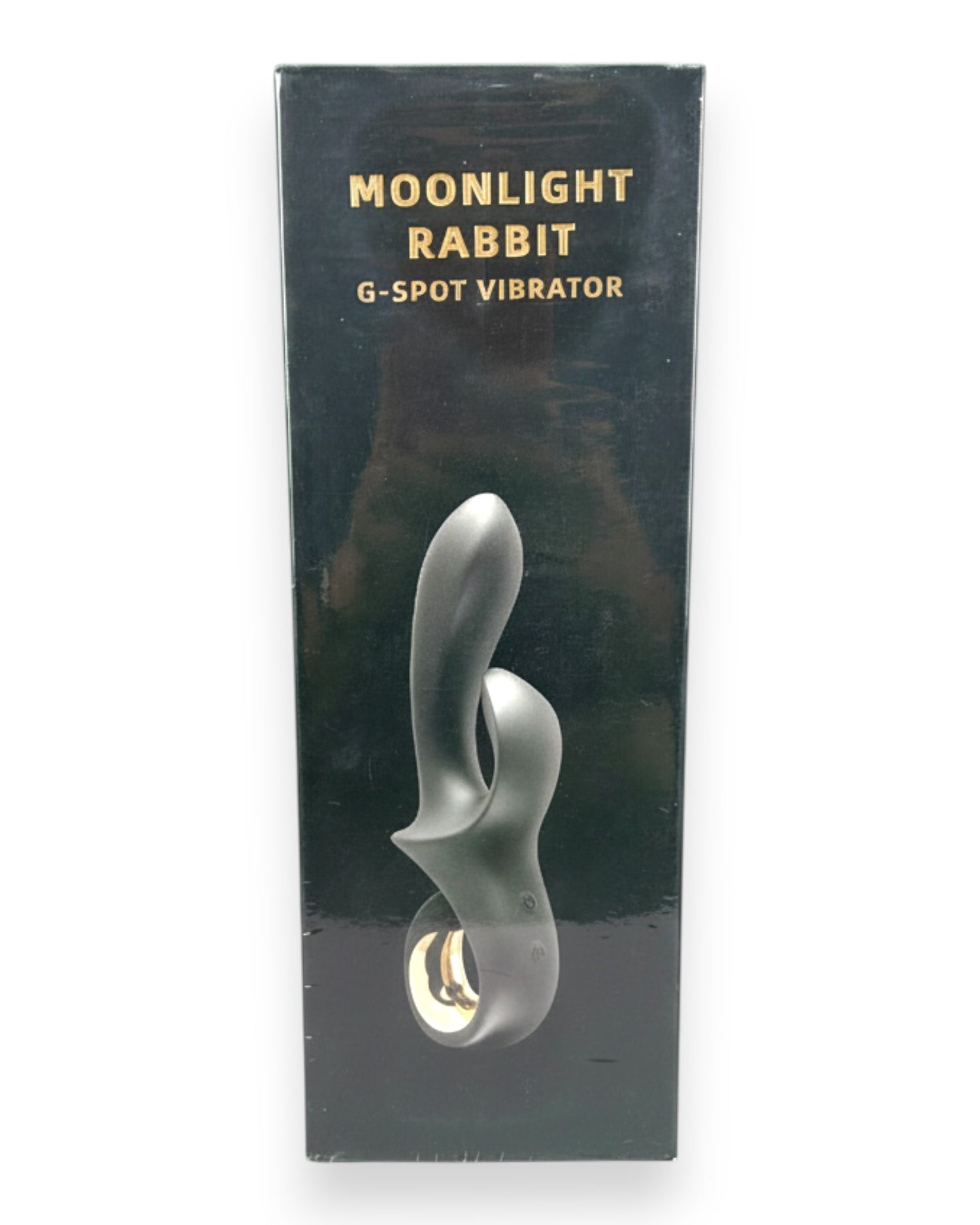 Vibrador Moonlight Rabbit con 10 funciones para punto G y clítoris, diseño sofisticado y elegante Glow & Vibe.