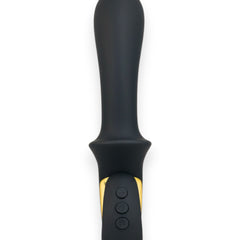 Vibrador Moonlight Rabbit con 10 funciones para punto G y clítoris, diseño sofisticado y elegante Glow & Vibe.