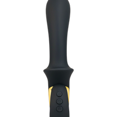 Vibrador Moonlight Rabbit con 10 funciones para punto G y clítoris, diseño sofisticado y elegante Glow & Vibe.