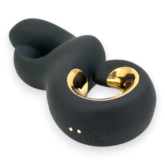 Vibrador Moonlight Rabbit con 10 funciones para punto G y clítoris, diseño sofisticado y elegante Glow & Vibe.