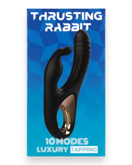 Vibrador Teresa Rabbit con doble motor, pistón para punto G y estimulador de clítoris tipo conejo, diseño elegante Glow & Vibe.