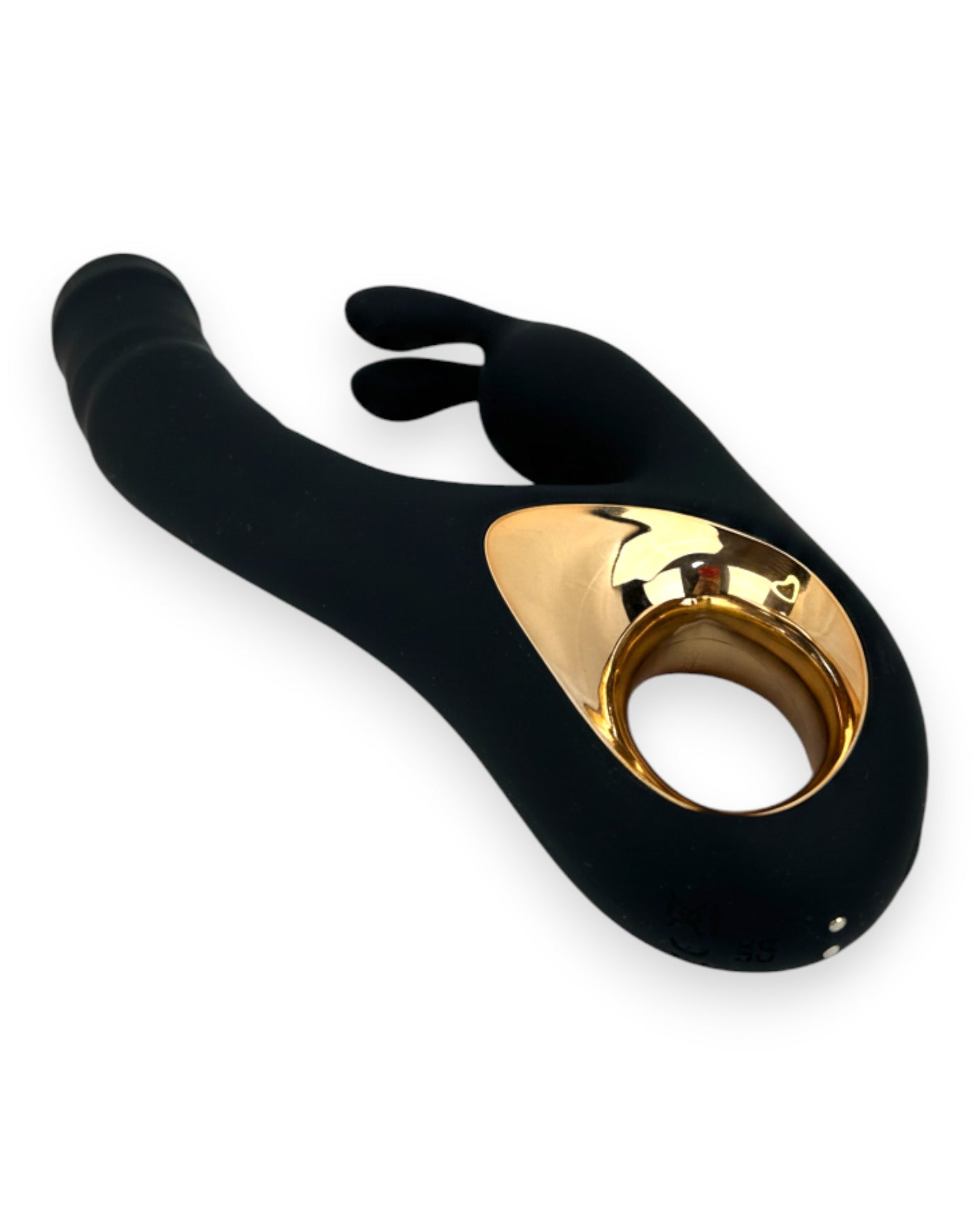 Vibrador Teresa Rabbit con doble motor, pistón para punto G y estimulador de clítoris tipo conejo, diseño elegante Glow & Vibe.