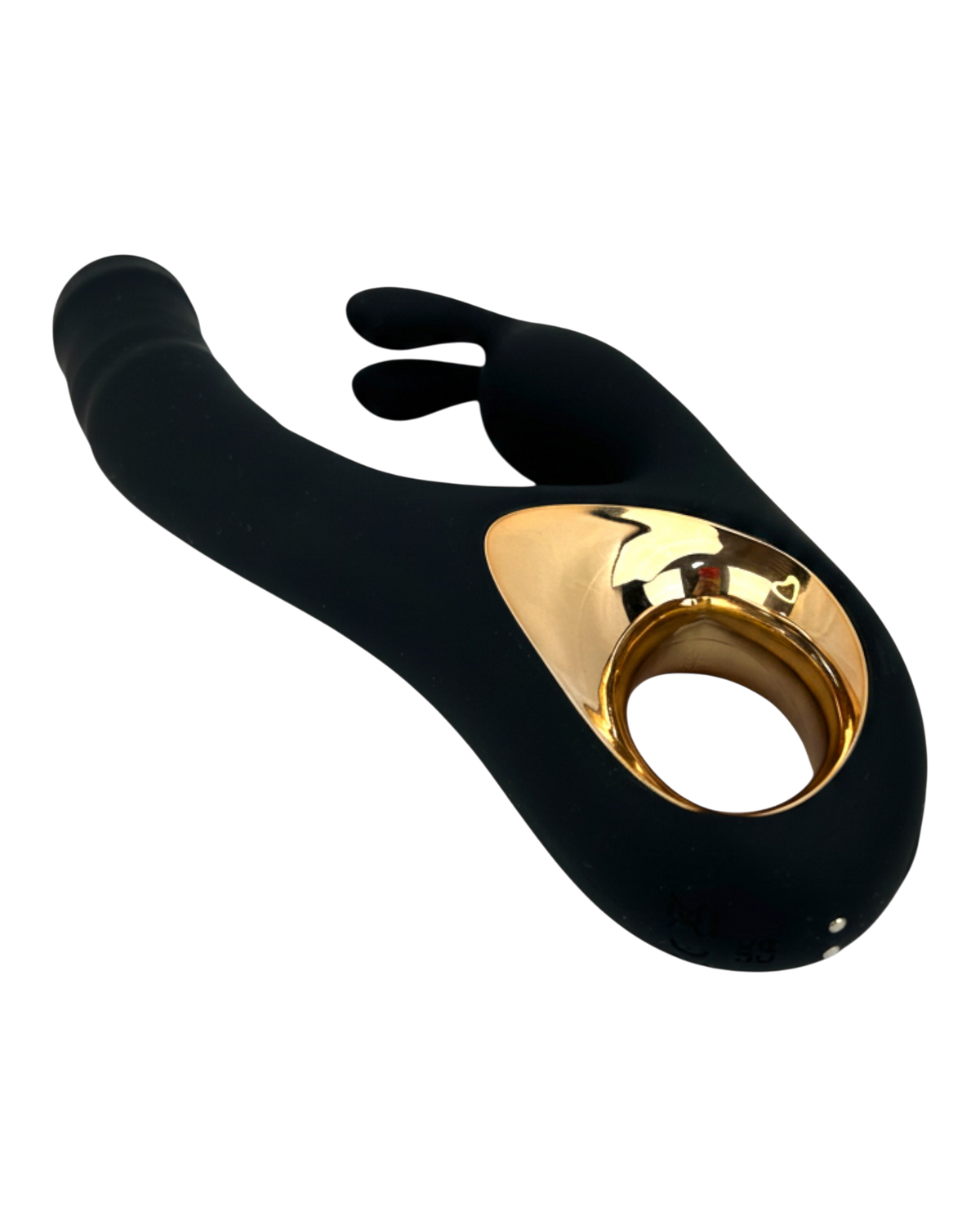 Vibrador Teresa Rabbit con doble motor, pistón para punto G y estimulador de clítoris tipo conejo, diseño elegante Glow & Vibe.
