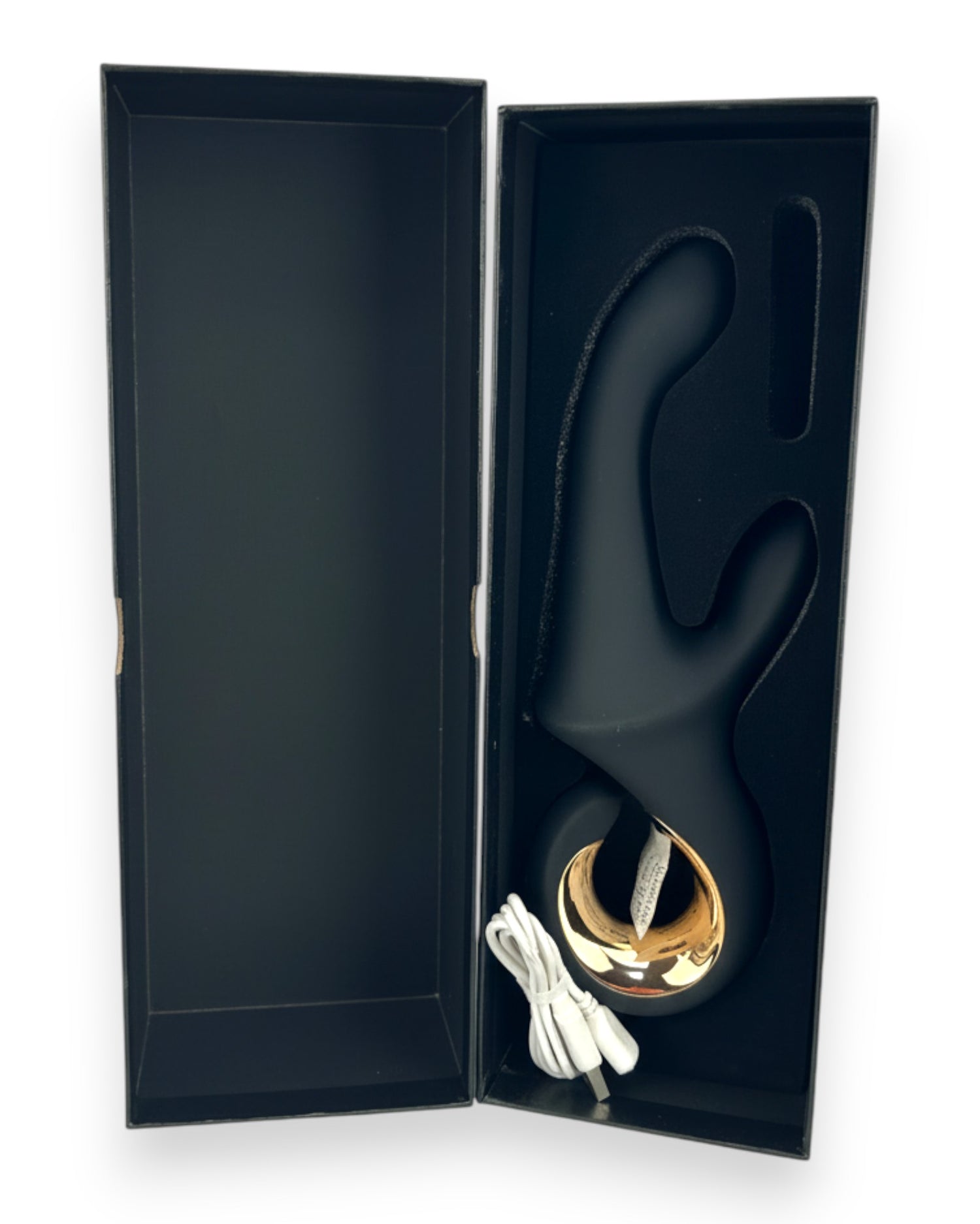 Vibrador Lunar Touch de silicón suave con movimiento lateral y estimulador de clítoris de 10 funciones, diseño elegante Glow & Vibe.
