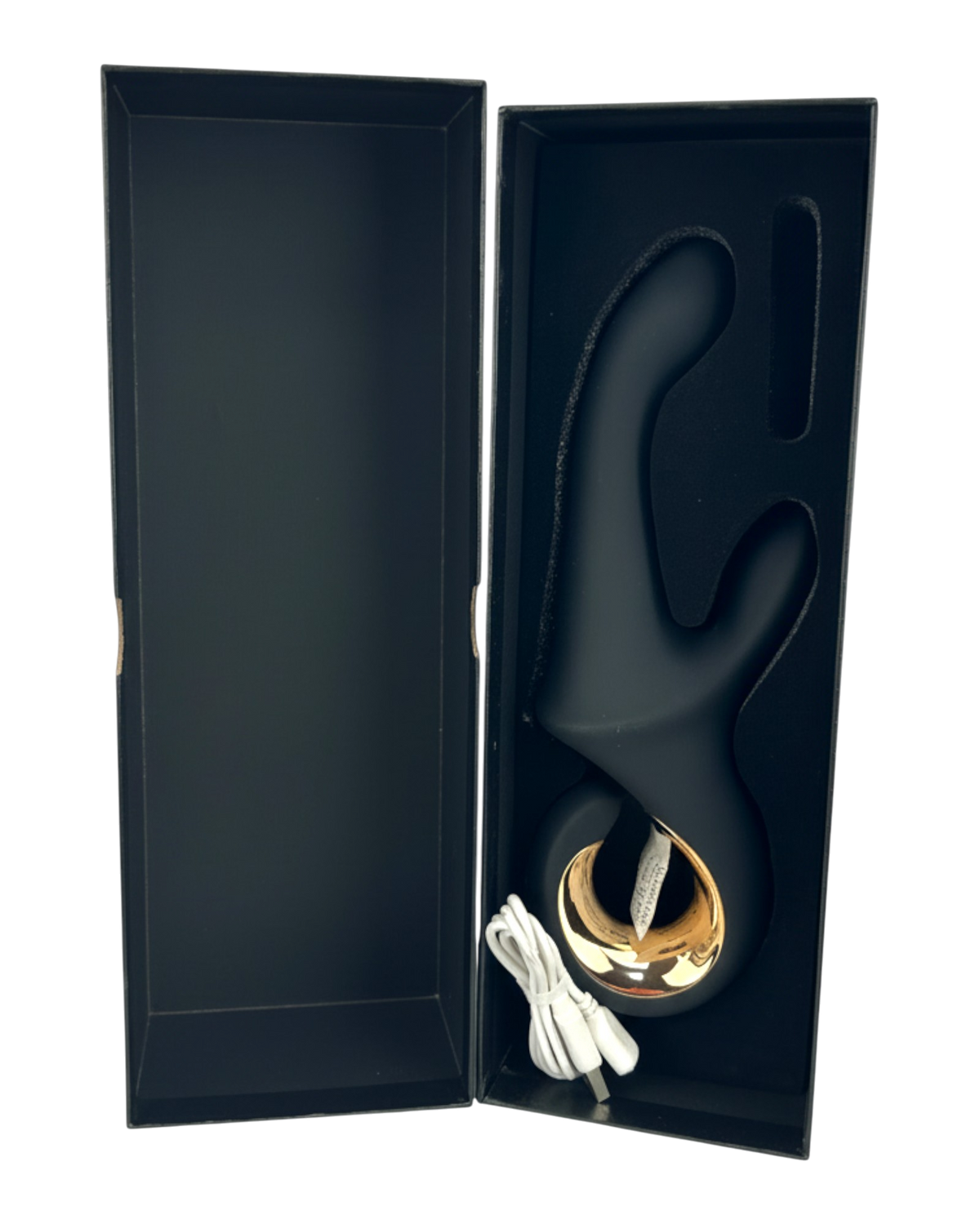 Vibrador Lunar Touch de silicón suave con movimiento lateral y estimulador de clítoris de 10 funciones, diseño elegante Glow & Vibe.