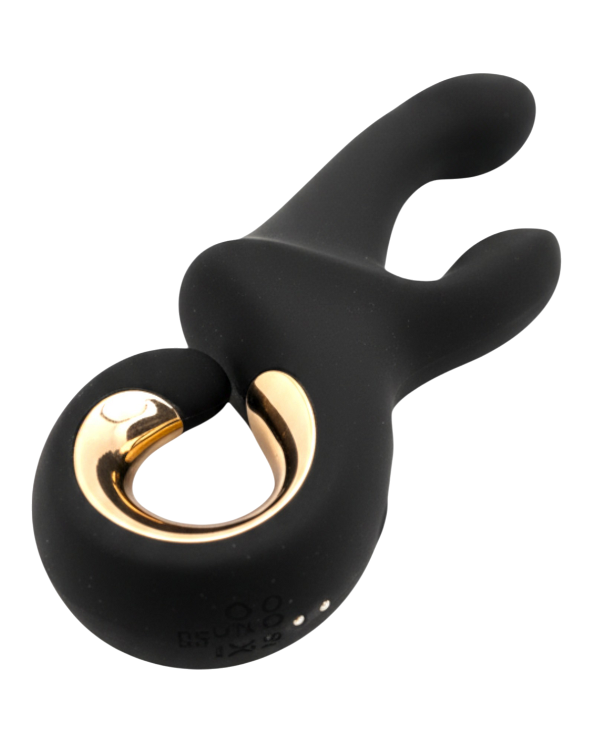 Vibrador Lunar Touch de silicón suave con movimiento lateral y estimulador de clítoris de 10 funciones, diseño elegante Glow & Vibe.