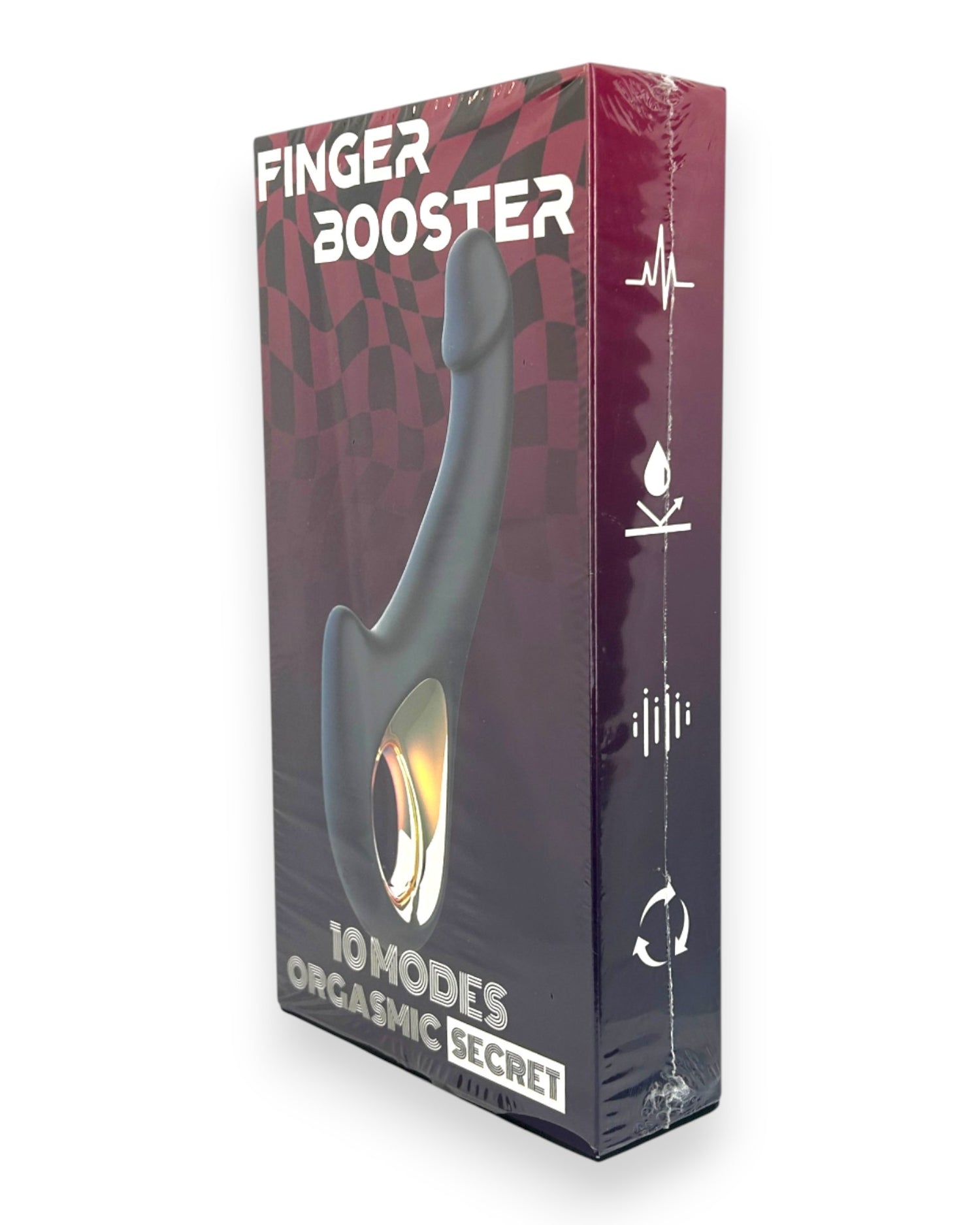 Vibrador Flora Finger de silicón suave con movimiento lateral y estimulador de clítoris de 10 funciones, diseño moderno Glow & Vibe.