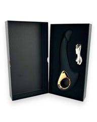 Vibrador Flora Finger de silicón suave con movimiento lateral y estimulador de clítoris de 10 funciones, diseño moderno Glow & Vibe.