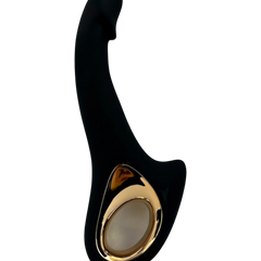 Vibrador Flora Finger de silicón suave con movimiento lateral y estimulador de clítoris de 10 funciones, diseño moderno Glow & Vibe.