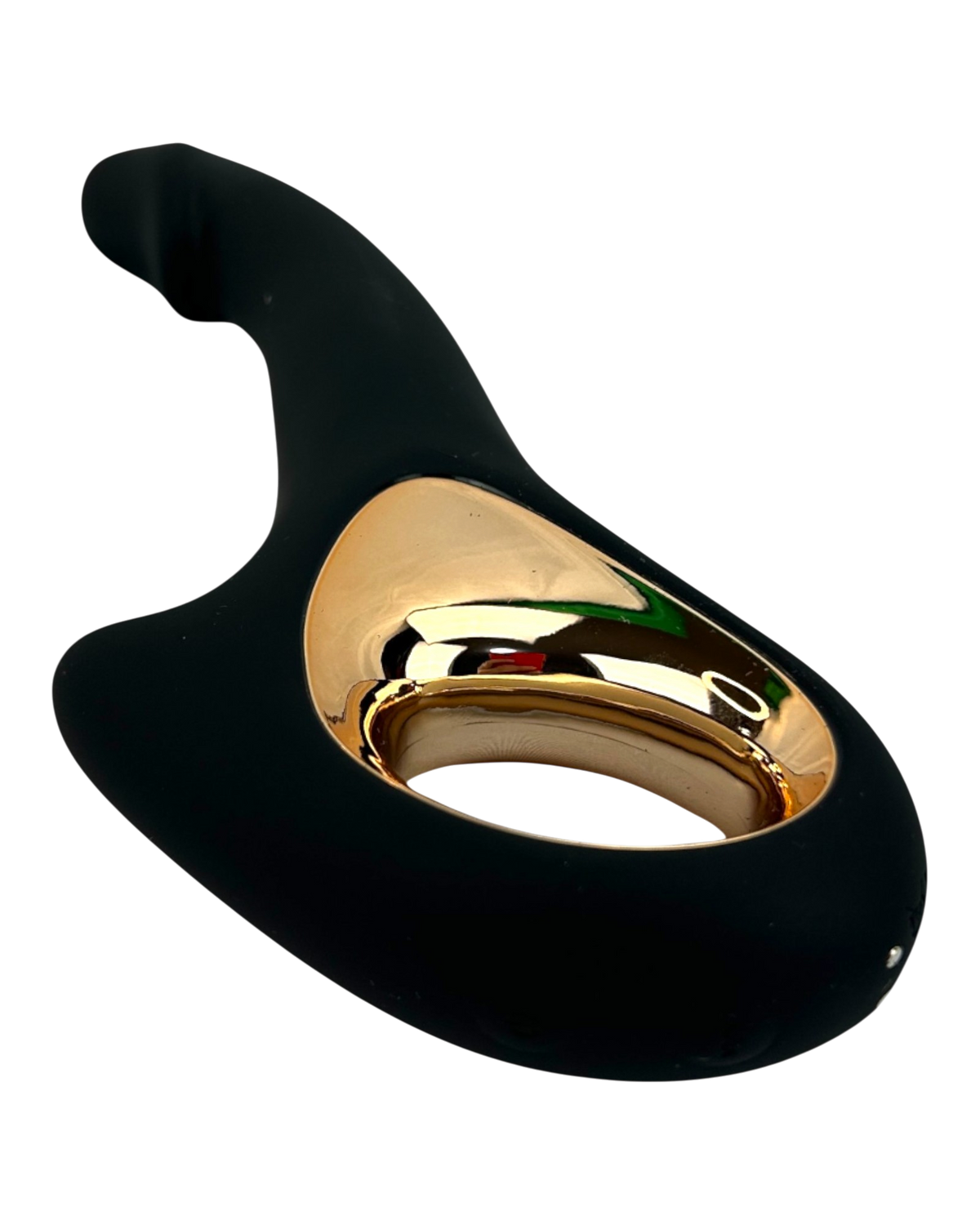 Vibrador Flora Finger de silicón suave con movimiento lateral y estimulador de clítoris de 10 funciones, diseño moderno Glow & Vibe.