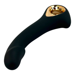 Vibrador Flora Finger de silicón suave con movimiento lateral y estimulador de clítoris de 10 funciones, diseño moderno Glow & Vibe.