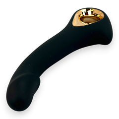 Vibrador Flora Finger de silicón suave con movimiento lateral y estimulador de clítoris de 10 funciones, diseño moderno Glow & Vibe.