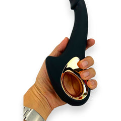 Vibrador Flora Finger de silicón suave con movimiento lateral y estimulador de clítoris de 10 funciones, diseño moderno Glow & Vibe.