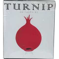 Estimulador doble The Sucking Turnip con 5 modos de vibración y 5 de succión para clítoris y pezones, diseño divertido Glow & Vibe.