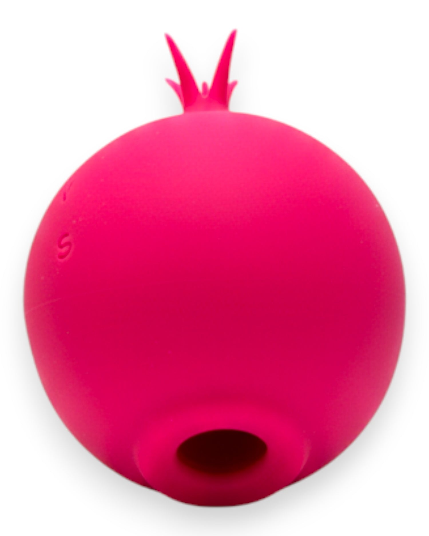 Estimulador doble The Sucking Turnip con 5 modos de vibración y 5 de succión para clítoris y pezones, diseño divertido Glow & Vibe.