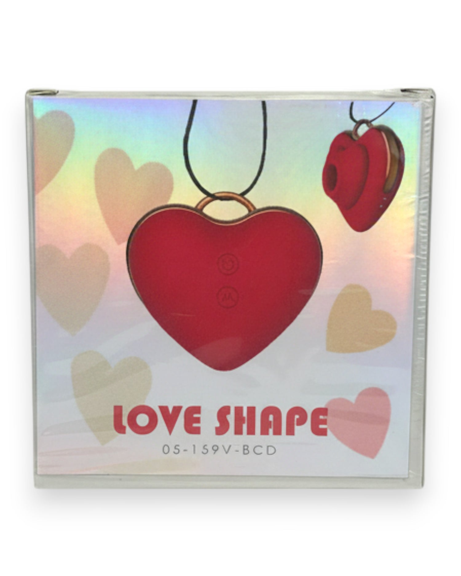 Estimulador Love Shape Necklace con diseño de collar y 10 velocidades de succión y pulsación, joya del placer Glow & Vibe.
