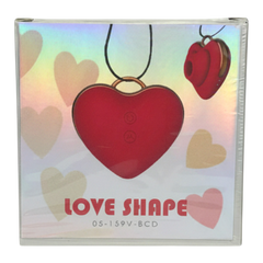Estimulador Love Shape Necklace con diseño de collar y 10 velocidades de succión y pulsación, joya del placer Glow & Vibe.