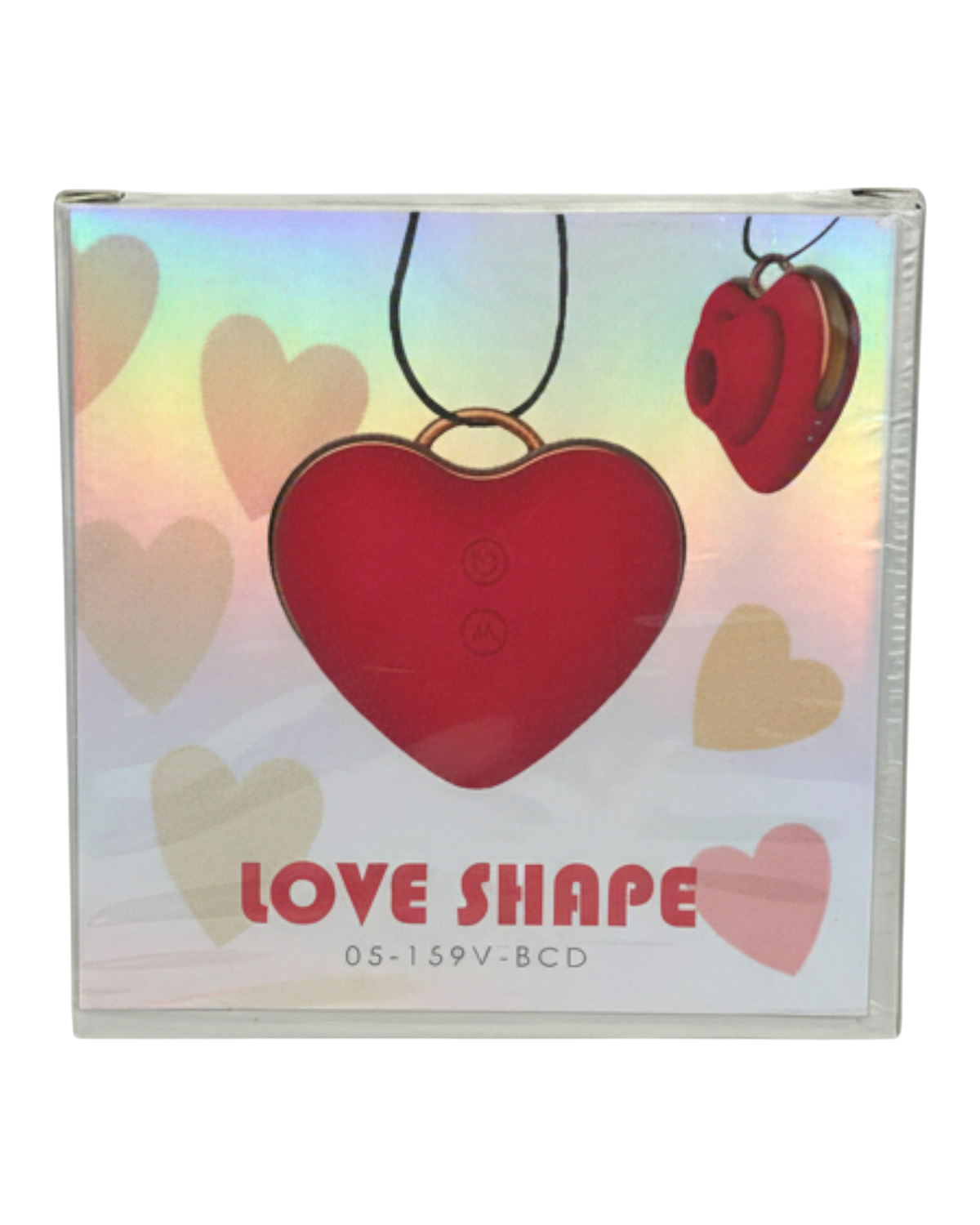 Estimulador Love Shape Necklace con diseño de collar y 10 velocidades de succión y pulsación, joya del placer Glow & Vibe.