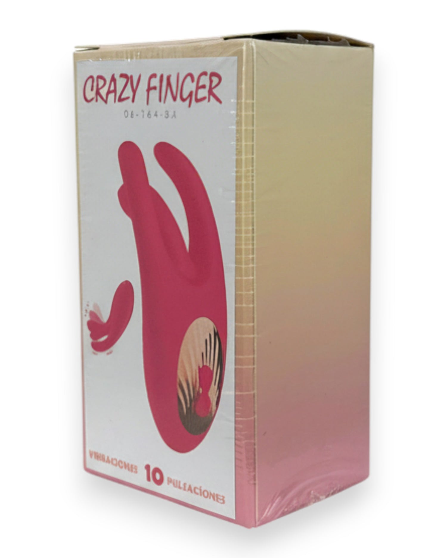 Vibrador Crazy Finger con movimiento lateral potente, 10 vibraciones y aleteos, diseño innovador Glow & Vibe.