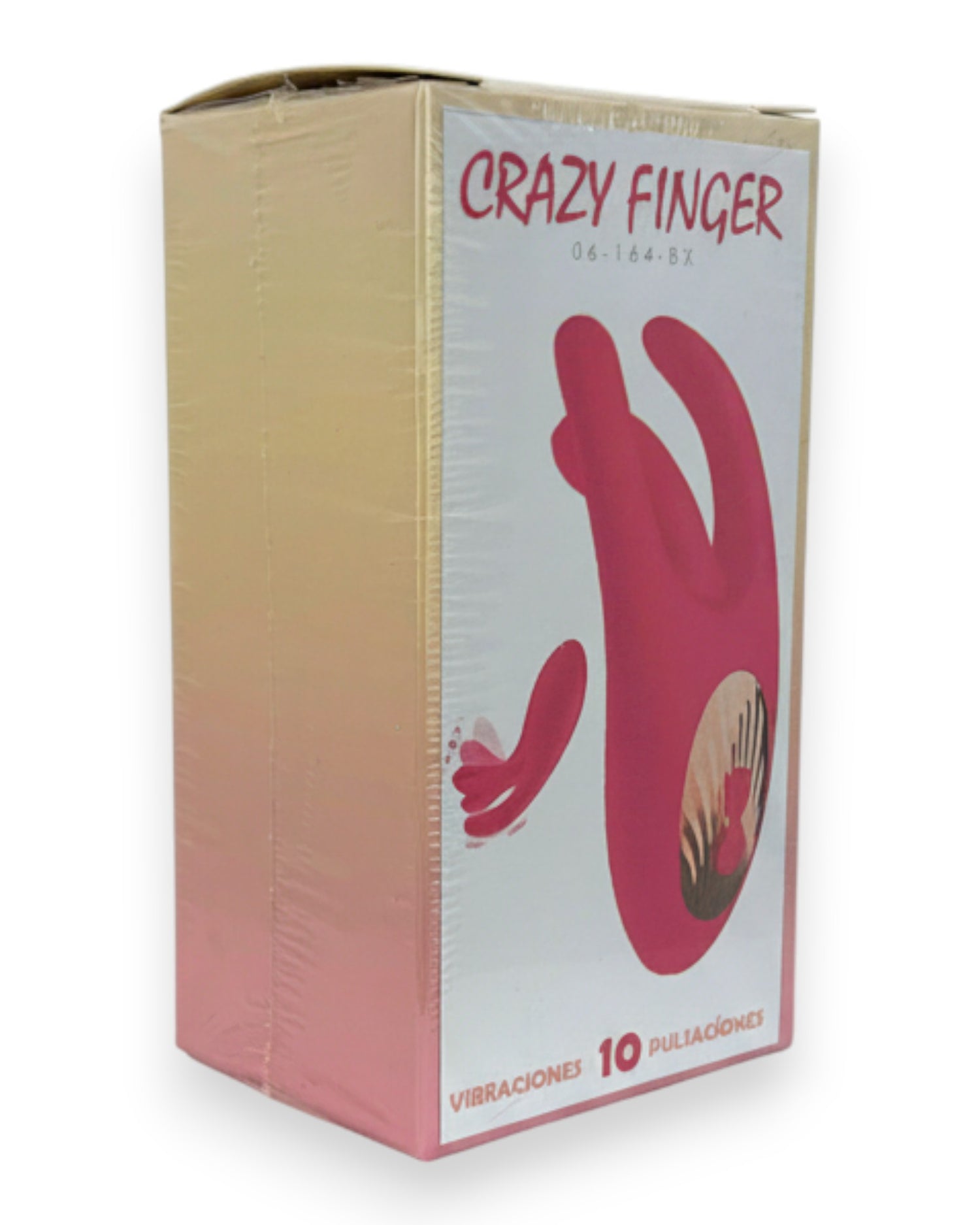 Vibrador Crazy Finger con movimiento lateral potente, 10 vibraciones y aleteos, diseño innovador Glow & Vibe.