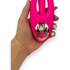 Vibrador Crazy Finger con movimiento lateral potente, 10 vibraciones y aleteos, diseño innovador Glow & Vibe.