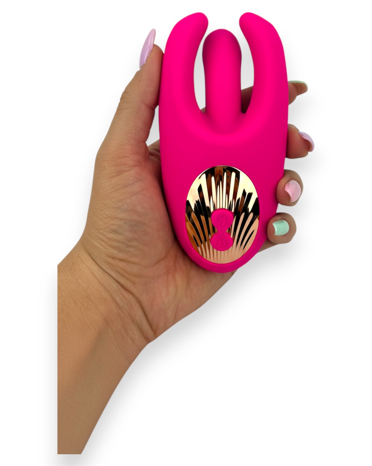 Vibrador Crazy Finger con movimiento lateral potente, 10 vibraciones y aleteos, diseño innovador Glow & Vibe.