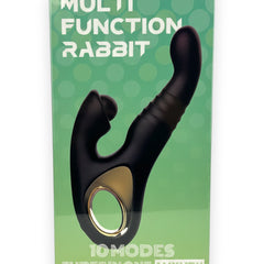 Vibrador Tabitha Vibe triple motor con pistón lateral y estimulador de clítoris con pulsaciones, diseño elegante Glow & Vibe.