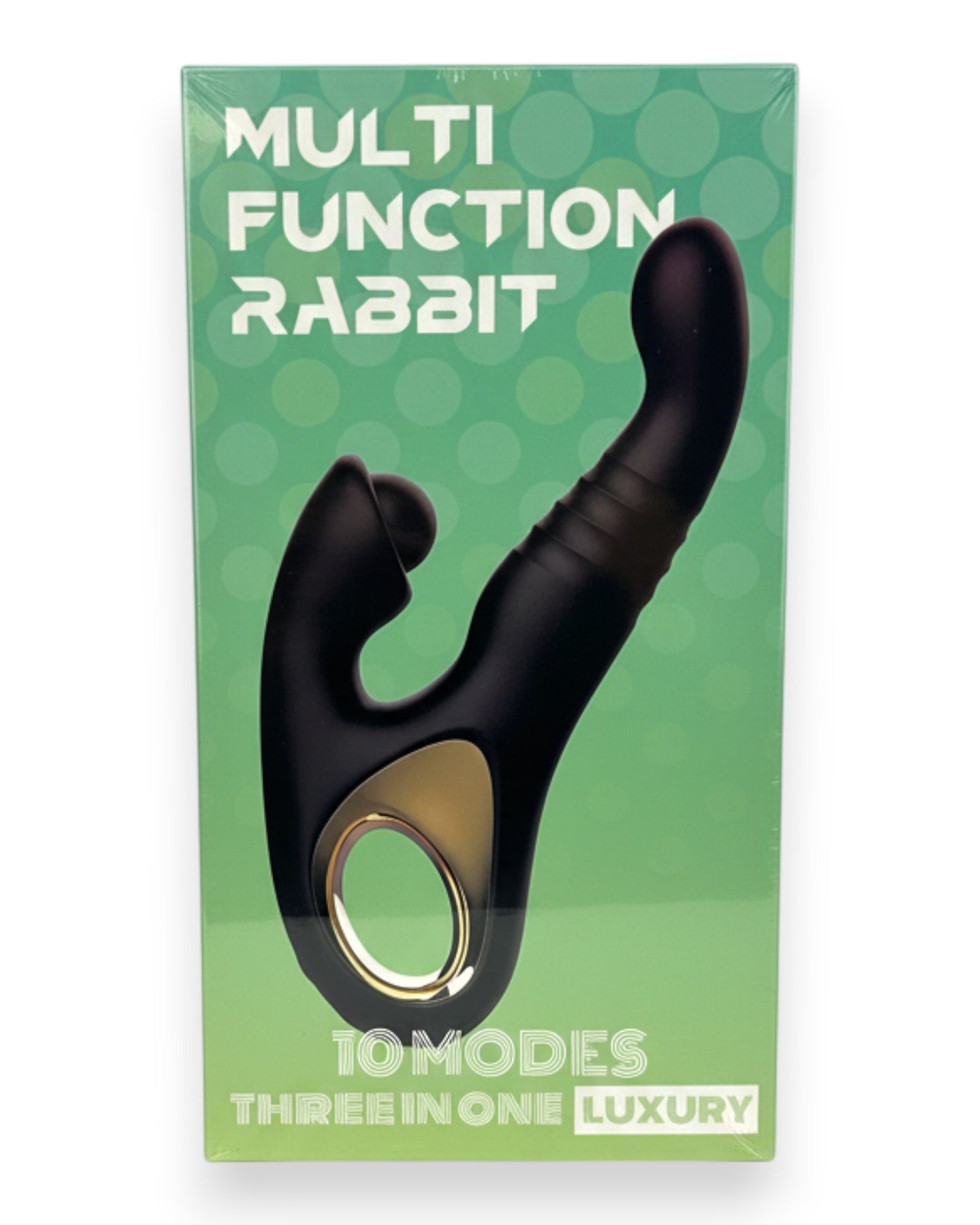 Vibrador Tabitha Vibe triple motor con pistón lateral y estimulador de clítoris con pulsaciones, diseño elegante Glow & Vibe.