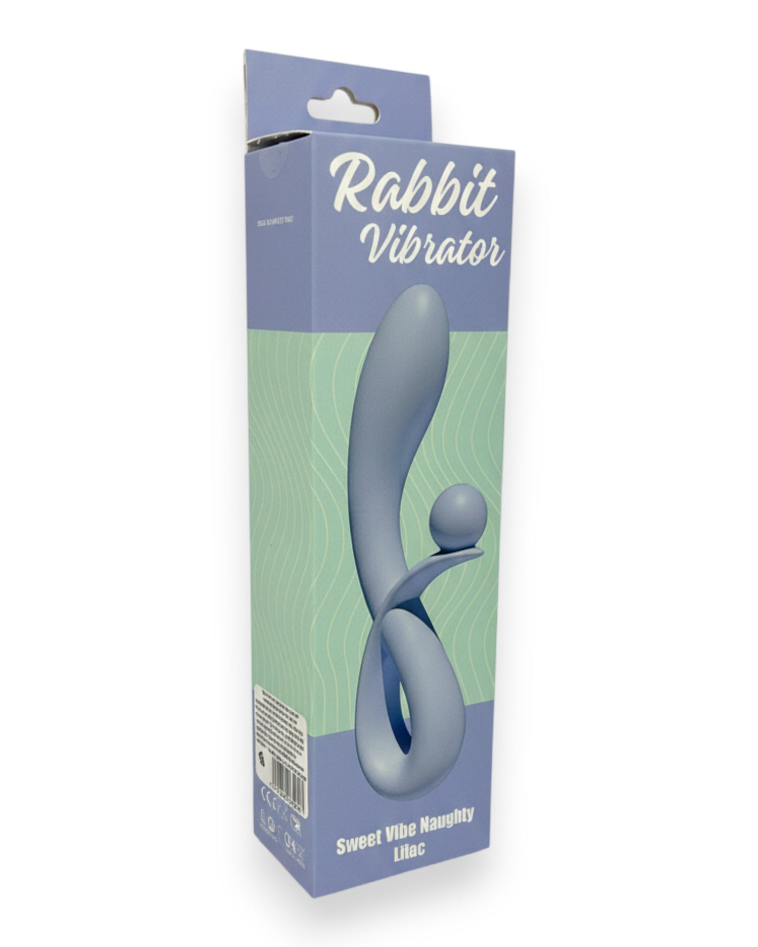 Vibrador doble Rabbit Vibrator Glow & Vibe de silicón suave con estimuladores para punto G y clítoris.