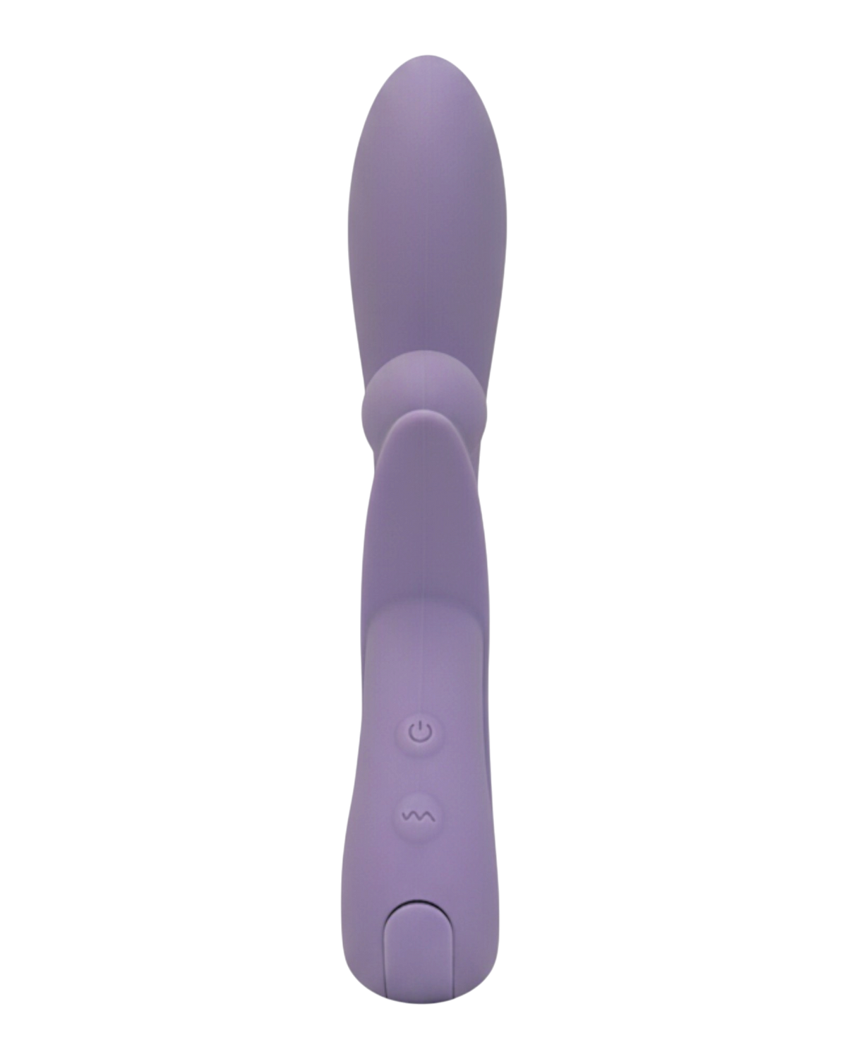 Vibrador doble Rabbit Vibrator Glow & Vibe de silicón suave con estimuladores para punto G y clítoris.