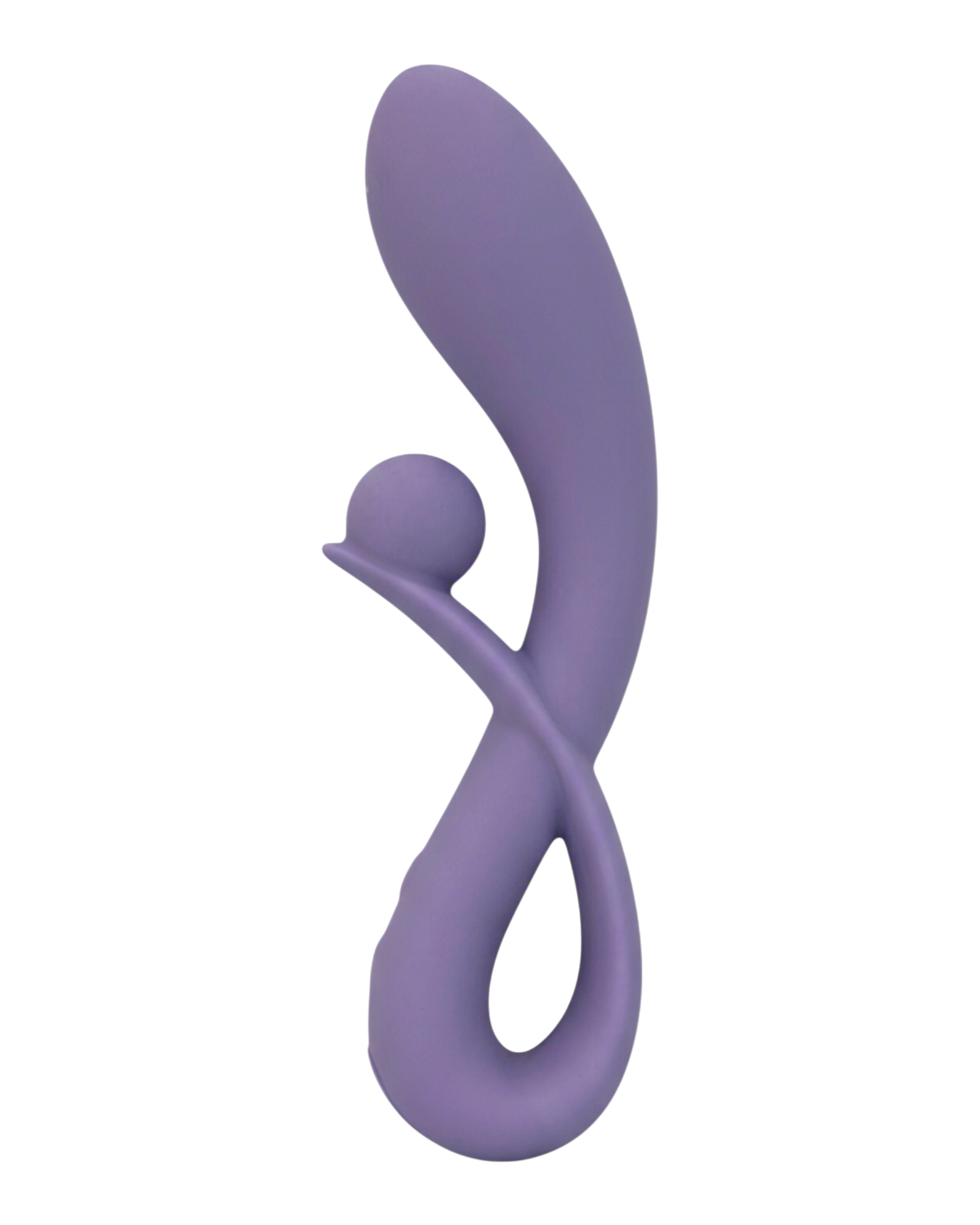 Vibrador doble Rabbit Vibrator Glow & Vibe de silicón suave con estimuladores para punto G y clítoris.