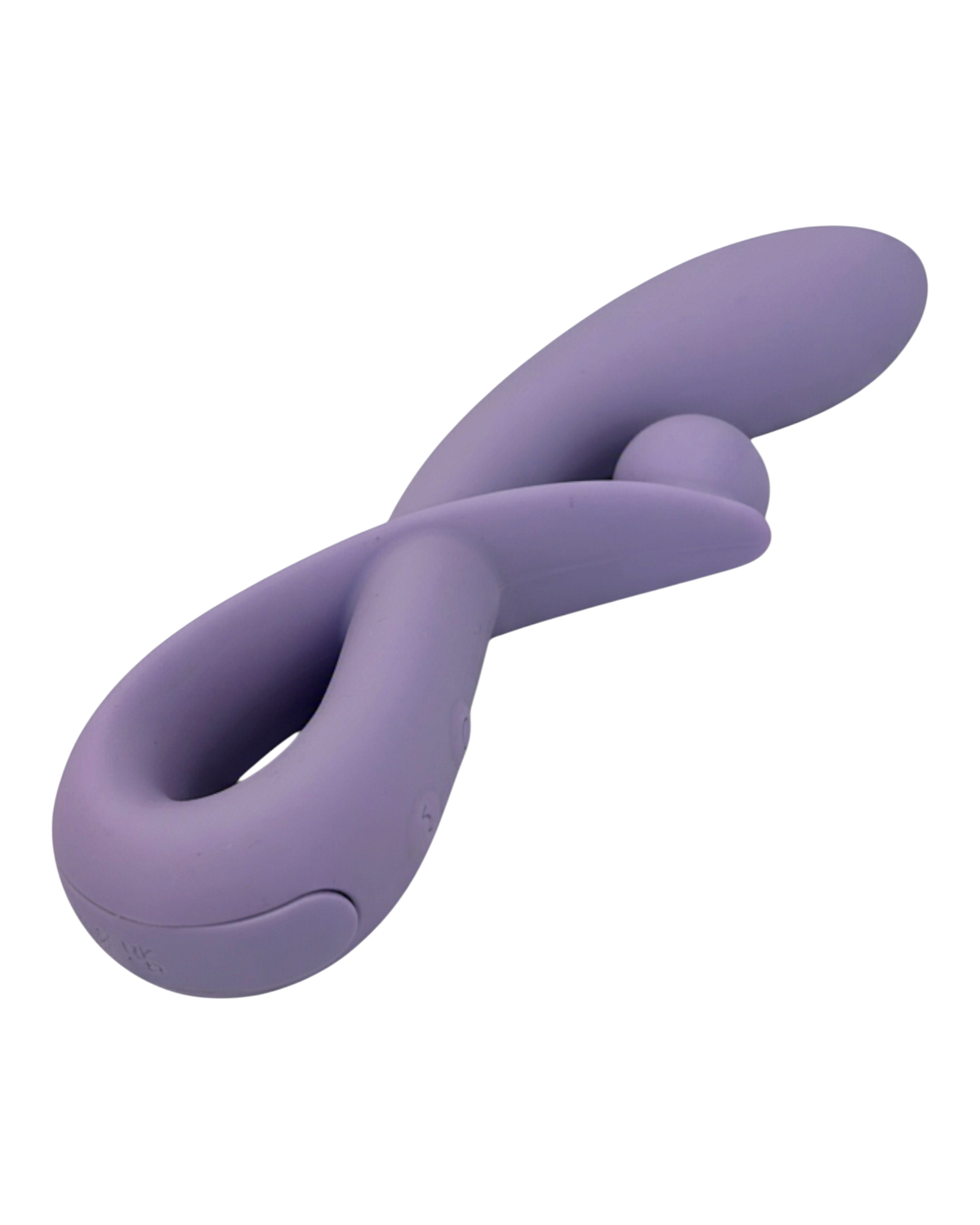 Vibrador doble Rabbit Vibrator Glow & Vibe de silicón suave con estimuladores para punto G y clítoris.