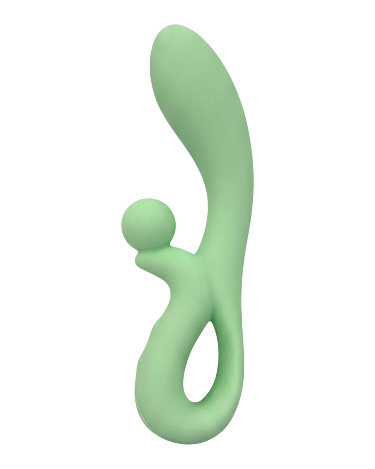 Vibrador doble Rabbit Vibrator Glow & Vibe de silicón suave con estimuladores para punto G y clítoris.
