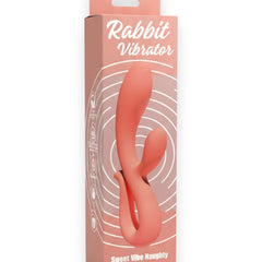 Vibrador doble Glow Rabbit Glow & Vibe con estimuladores de punto G y clítoris, de silicón suave y ergonómico.