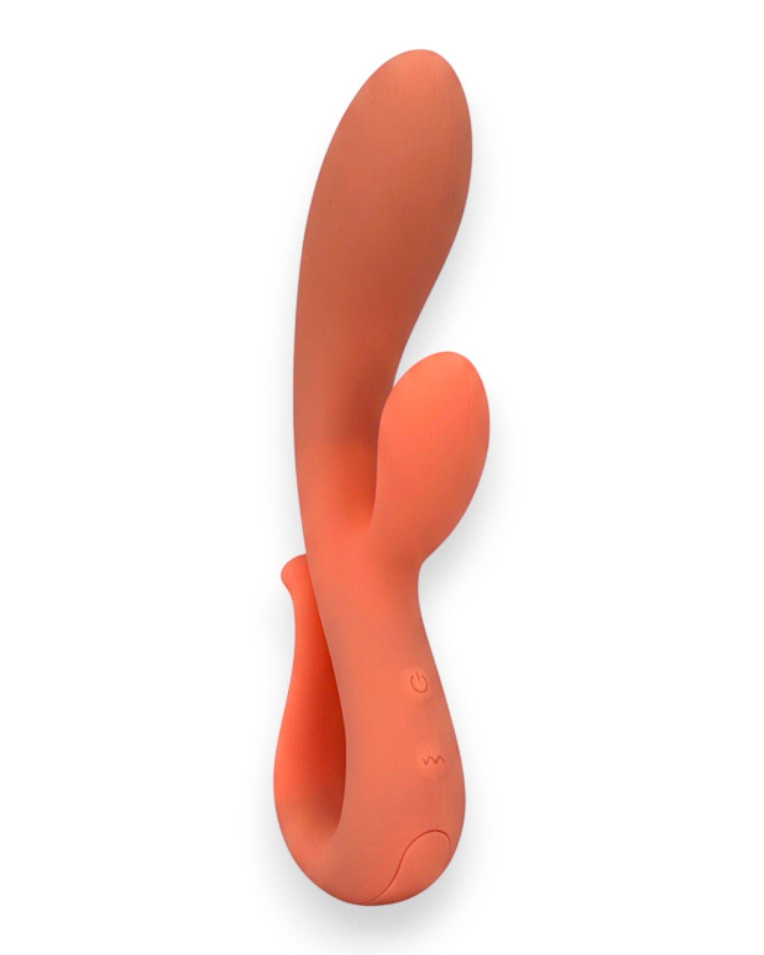 Vibrador doble Glow Rabbit Glow & Vibe con estimuladores de punto G y clítoris, de silicón suave y ergonómico.