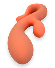 Vibrador doble Glow Rabbit Glow & Vibe con estimuladores de punto G y clítoris, de silicón suave y ergonómico.